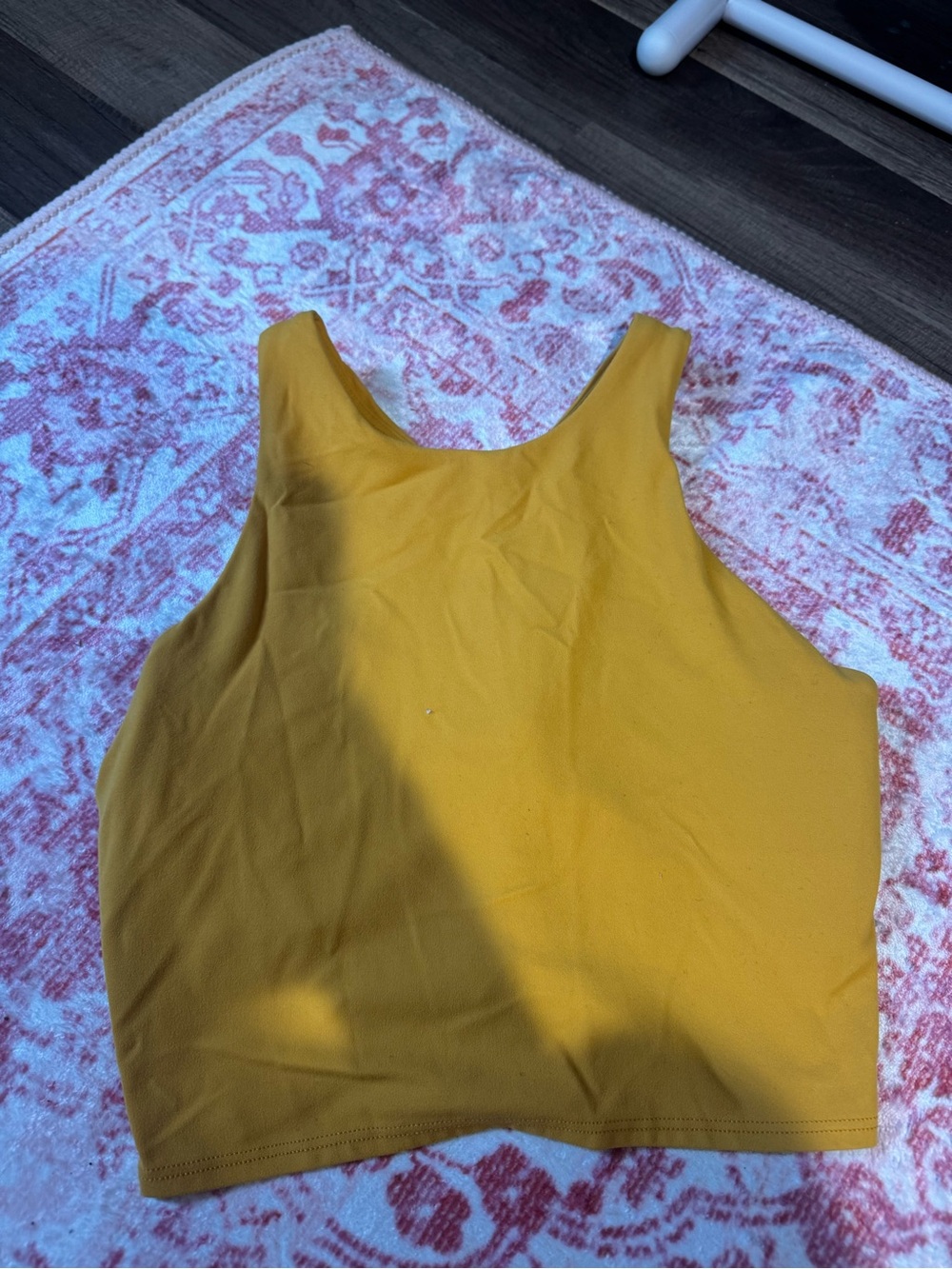 Athleta Mustard Yellow Crop Tank